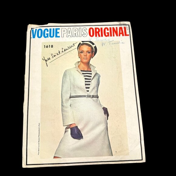Vogue Paris Original Other - Vogue Paris Original w/Tag Sewing Pattern 1618 by Yves Saint Laurent Dress Sz 14